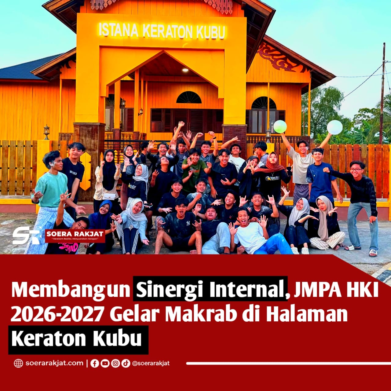 Membangun Sinergi Internal, HMPS HKI 2026-2027 Gelar Makrab di Halaman Keraton Kubu